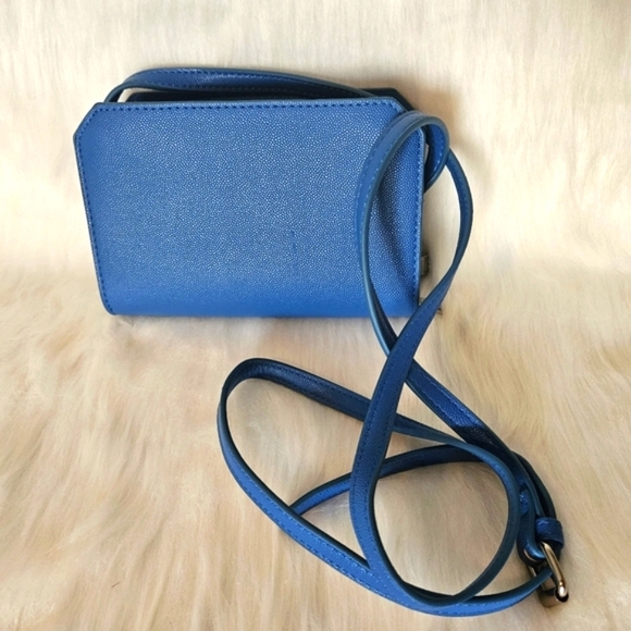 Steve Madden *Rare* Y2K Vintage Cirulean Blue Crossbody Bag - Picture 2 of 10